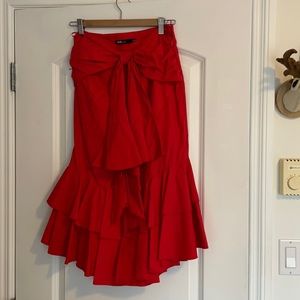 Red skirt